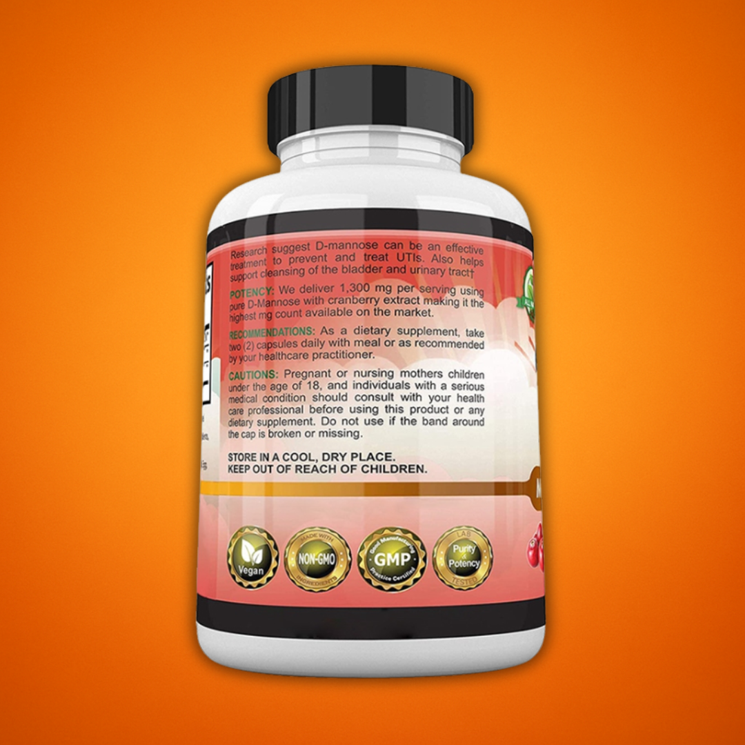 D-Mannose + Cranberry Extract Capsules